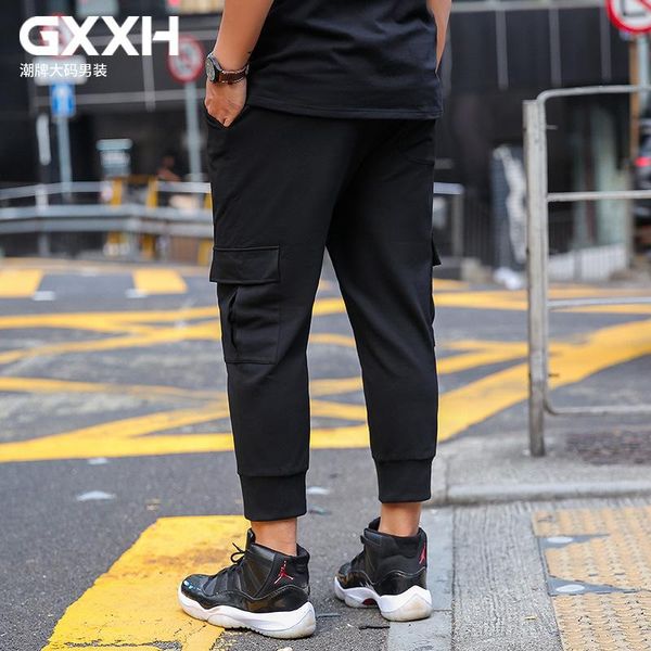 summer male jogger casual plus size cotton elastic stretch waist trousers solid ankle length pants brand harem men's, Black
summer male jogger casual plus size cotton elastic stretch waist trousers solid ankle length pants brand harem men's, Black