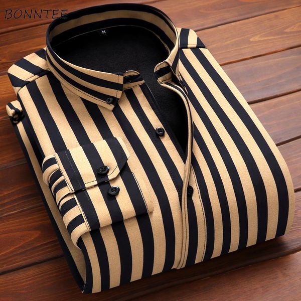 men's casual shirts men long sleeve plus velvet winter warm large size -5xl simple striped tuen-down collar harajuku, White;black
men's casual shirts men long sleeve plus velvet winter warm large size -5xl simple striped tuen-down collar harajuku, White;black