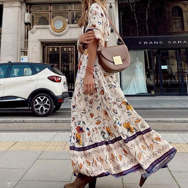 women's swimwear maxi dresses for women 2021 maternity regular loose seaside beach holiday party fashion printed bohemian long dress, White;black
women's swimwear maxi dresses for women 2021 maternity regular loose seaside beach holiday party fashion printed bohemian long dress, White;black