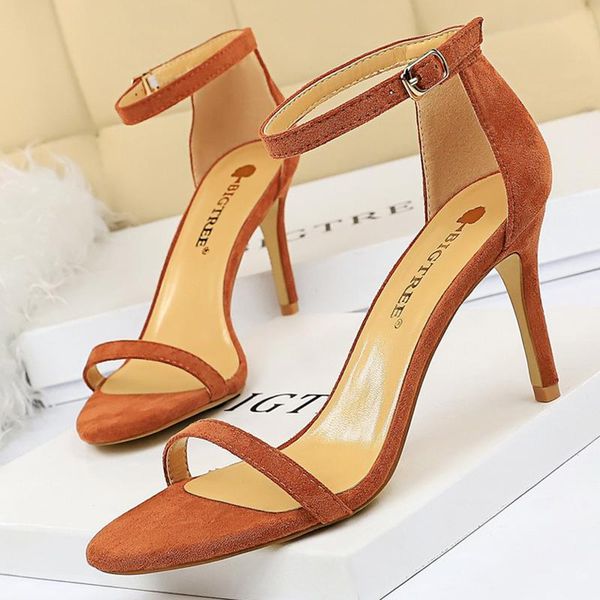 dress shoes 2021 summer fashion women concise 8cm fetish high heels bridal sandals flock open toe style brown fairy female, Black
dress shoes 2021 summer fashion women concise 8cm fetish high heels bridal sandals flock open toe style brown fairy female, Black
