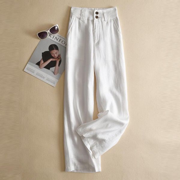 women's pants & capris limiguyue cotton linen pocket button women casual loose straight pantalon elastic high waist trousers harajuku k, Black;white
women's pants & capris limiguyue cotton linen pocket button women casual loose straight pantalon elastic high waist trousers harajuku k, Black;white