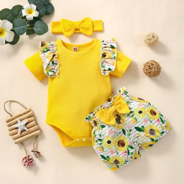 clothing sets born infant baby girls clothes ribbed ruffled romper floral bow shorts outfit set children's casual, White
clothing sets born infant baby girls clothes ribbed ruffled romper floral bow shorts outfit set children's casual, White