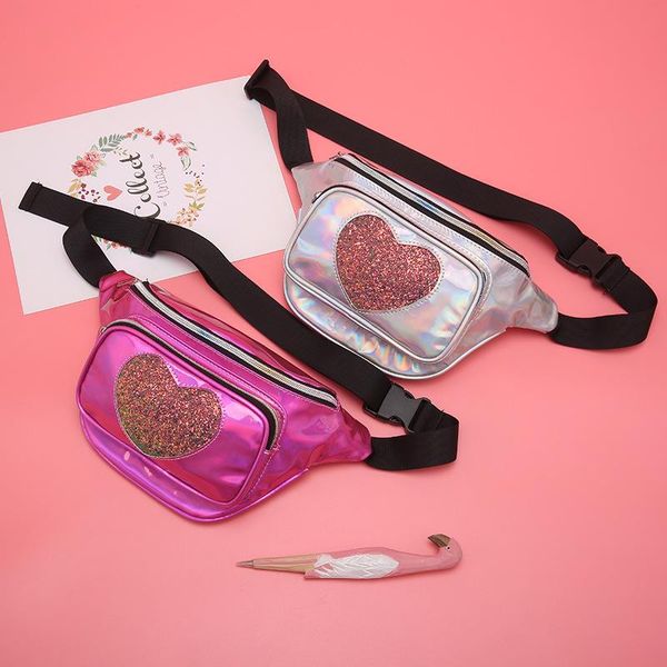 fashion women laser waist bag creative heart sequins girl's packs functional lady crossbody chest bags
fashion women laser waist bag creative heart sequins girl's packs functional lady crossbody chest bags