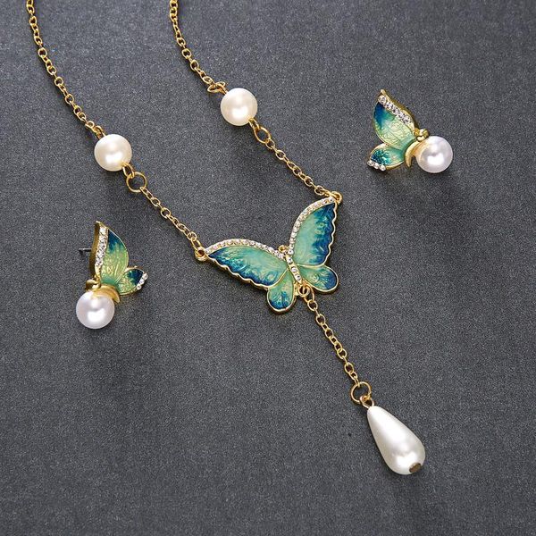 earrings & necklace green butterfly earring set women trendy simple wild orange metal pendant dangle clavicle chain jewelry, Silver
earrings & necklace green butterfly earring set women trendy simple wild orange metal pendant dangle clavicle chain jewelry, Silver