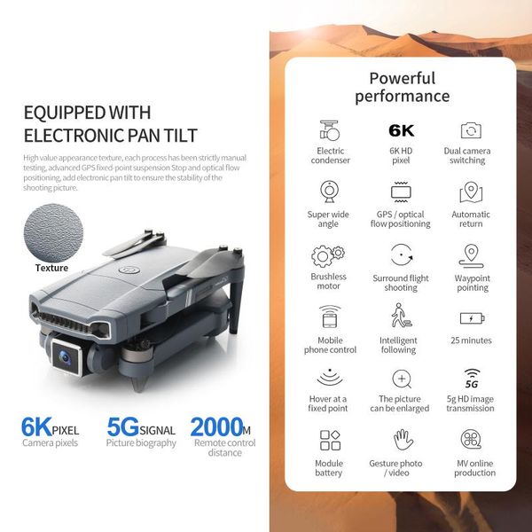 drone professional 6k/4k hd camera aerial pography brushless motor 5g wifi fpv foldable rc quadcopter helicopter drones
drone professional 6k/4k hd camera aerial pography brushless motor 5g wifi fpv foldable rc quadcopter helicopter drones