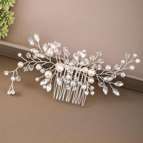 hair clips & barrettes handmade silver color bride comb women pearl rhinestone jewelry ornaments bridal wedding elegant headpieces ea, Golden;silver
hair clips & barrettes handmade silver color bride comb women pearl rhinestone jewelry ornaments bridal wedding elegant headpieces ea, Golden;silver