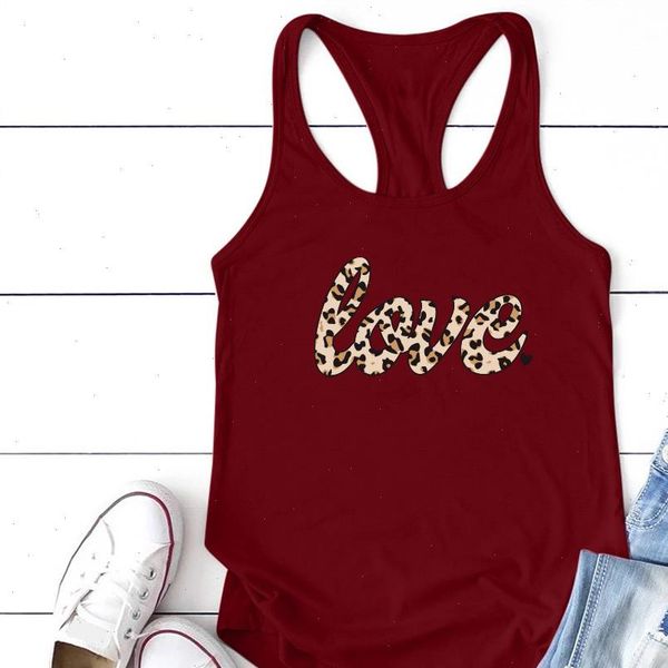 leopard love printing women tank summer casual plus size verano mujer, White
leopard love printing women tank summer casual plus size verano mujer, White