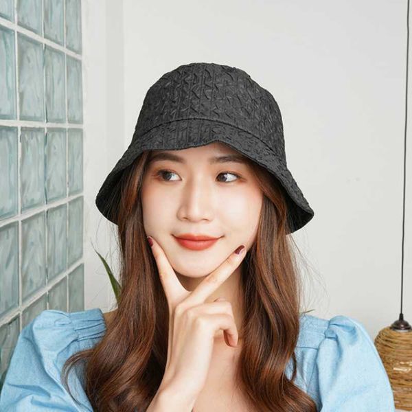 wide brim hats spring and summer thick soft adjustable waterproof polyester bucket hat solid color casual fashionable single code for women., Blue;gray 
wide brim hats spring and summer thick soft adjustable waterproof polyester bucket hat solid color casual fashionable single code for women., Blue;gray