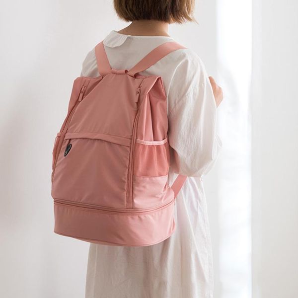 backpack dry wet separation sports yoga adjustable strap water bag soft shoe position solid zipper large capacity casual fitness
backpack dry wet separation sports yoga adjustable strap water bag soft shoe position solid zipper large capacity casual fitness