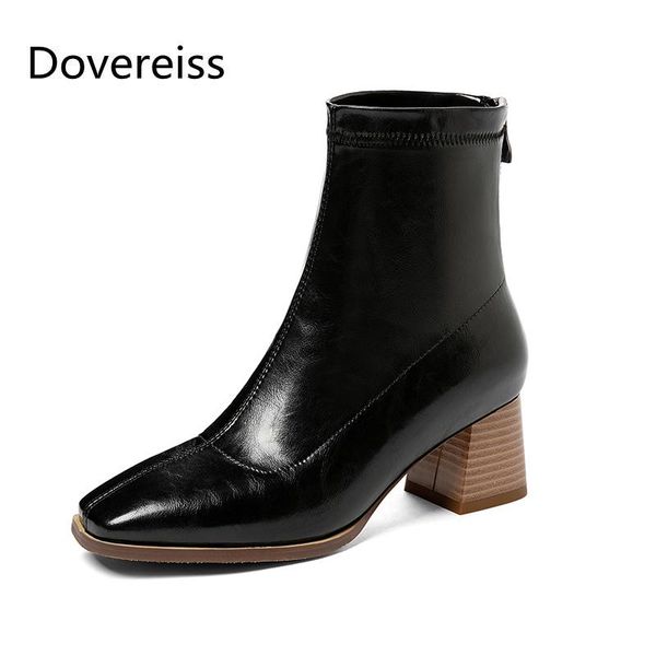 boots dovereiss fashion women's shoes winter concise apricot back zipper short square toe chunky heels 32-43, Black
boots dovereiss fashion women's shoes winter concise apricot back zipper short square toe chunky heels 32-43, Black