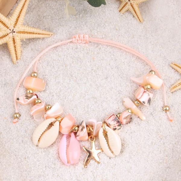 anklets multicolor bohemian anklet natural shell conch starfish beach barefoot string cord woven for women foot jewelry sunmmer gifts, Red;blue
anklets multicolor bohemian anklet natural shell conch starfish beach barefoot string cord woven for women foot jewelry sunmmer gifts, Red;blue