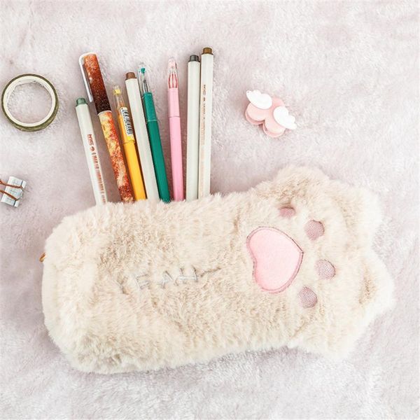 kawaii plush cat claw pencil bag large capacity cosmetic box make up storage case stationery organizer school supplies bags
kawaii plush cat claw pencil bag large capacity cosmetic box make up storage case stationery organizer school supplies bags