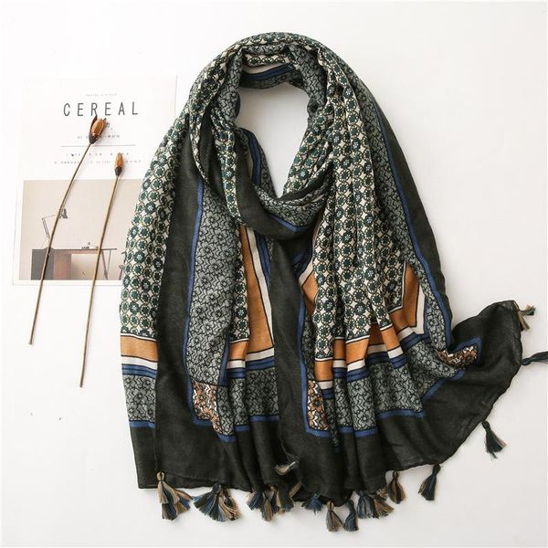 scarves classical floral large hijab scarf design vintage warm neck tassel blanket wrap, Blue;gray
scarves classical floral large hijab scarf design vintage warm neck tassel blanket wrap, Blue;gray