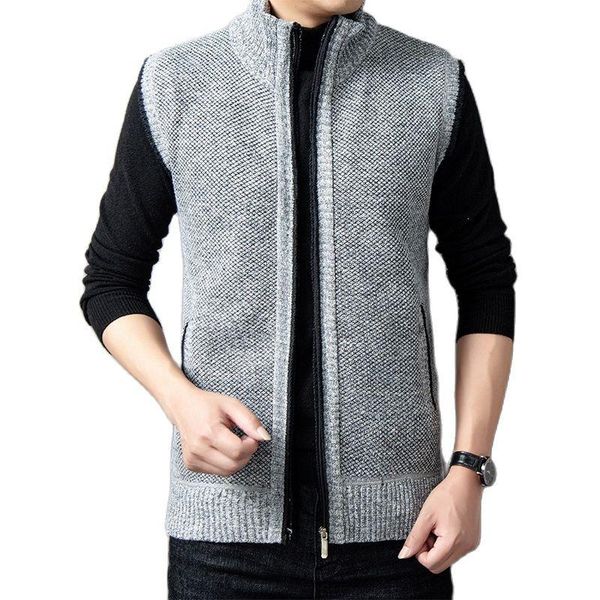 men's vests 2021 casual cardigan sweaters vest jacket solid color slim fit knitted sweater coat male waistcoat 5 colors m-3xl, Black;white
men's vests 2021 casual cardigan sweaters vest jacket solid color slim fit knitted sweater coat male waistcoat 5 colors m-3xl, Black;white