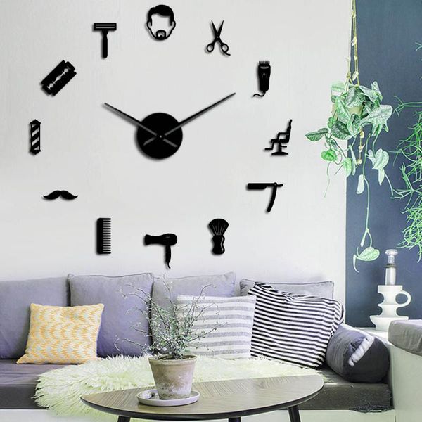 acrylic simple 3d diy wall clocks hair stylist framless male barber shop salon decor quiet sweep mirror effect clock watch
acrylic simple 3d diy wall clocks hair stylist framless male barber shop salon decor quiet sweep mirror effect clock watch