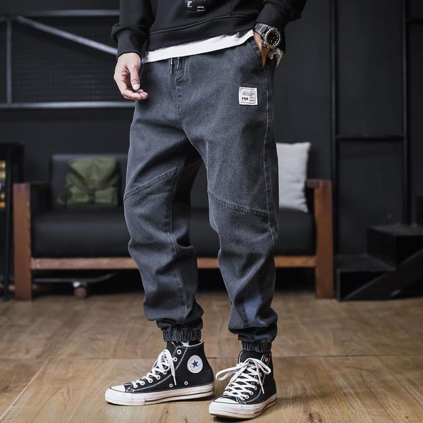 men's jeans plus size men loose joggers streetwear harem cargo pants ankle-length denim trousers, Blue
men's jeans plus size men loose joggers streetwear harem cargo pants ankle-length denim trousers, Blue