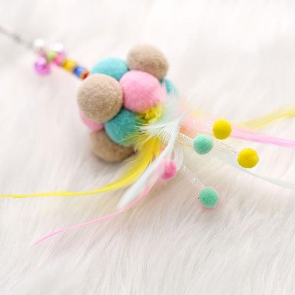 cat toys pet toy cats catcher teaser wand durable acrylic rod with colorful plush balls and feather
cat toys pet toy cats catcher teaser wand durable acrylic rod with colorful plush balls and feather