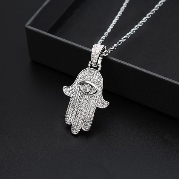 pendant necklaces iced out hamsa hand fatima palm necklace steel chain gold silver color cubic zircon men hip hop jewelry gift
pendant necklaces iced out hamsa hand fatima palm necklace steel chain gold silver color cubic zircon men hip hop jewelry gift