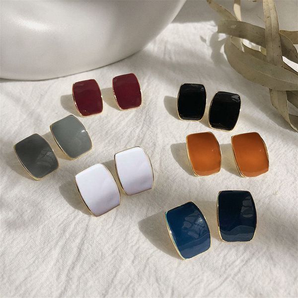 design jewelry drop glaze morandi female geometric korean cold wind drop oil candy color french earrings, Silver
design jewelry drop glaze morandi female geometric korean cold wind drop oil candy color french earrings, Silver