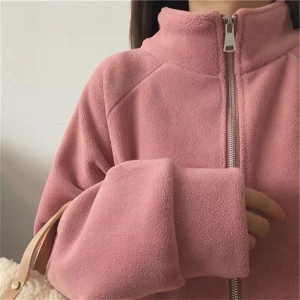 20 winter new warm sweater coat student girlfriends thickened fleece high neck zipper cardigan women, Blue;black
20 winter new warm sweater coat student girlfriends thickened fleece high neck zipper cardigan women, Blue;black