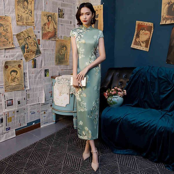 sheng coco pretty qipao modern chinese evening women long silk cheongsam party vestidos guzheng 4xl, Red
sheng coco pretty qipao modern chinese evening women long silk cheongsam party vestidos guzheng 4xl, Red