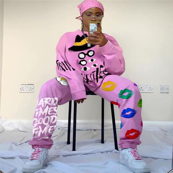 women's two piece pants young party lady fashion o neck letter print bro and casual tracksuits high street outfits, White
women's two piece pants young party lady fashion o neck letter print bro and casual tracksuits high street outfits, White