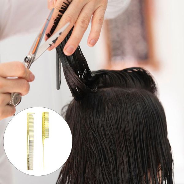 hair brushes 2pcs professional hairdressing comb barber stylist for men, Silver 
hair brushes 2pcs professional hairdressing comb barber stylist for men, Silver