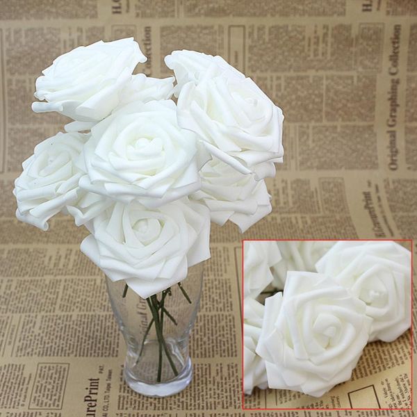 decorative flowers & wreaths rose bouquet 10pcs white artificial sponge floral bridal wedding party diy decoration supplies 7.5cm
decorative flowers & wreaths rose bouquet 10pcs white artificial sponge floral bridal wedding party diy decoration supplies 7.5cm