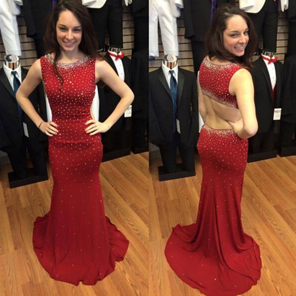 2021 sparkly prom dresses scoop neck major beading crystal mermaid hollow back sleeveless satin long party dress evening gowns, Black
2021 sparkly prom dresses scoop neck major beading crystal mermaid hollow back sleeveless satin long party dress evening gowns, Black