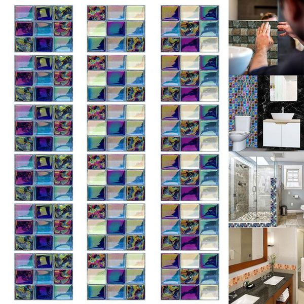 wallpapers 18pcs self-adhesive bathroom kitchen decor home wall 3d tile sticker waterproof moisture-proof wallpaper square
wallpapers 18pcs self-adhesive bathroom kitchen decor home wall 3d tile sticker waterproof moisture-proof wallpaper square