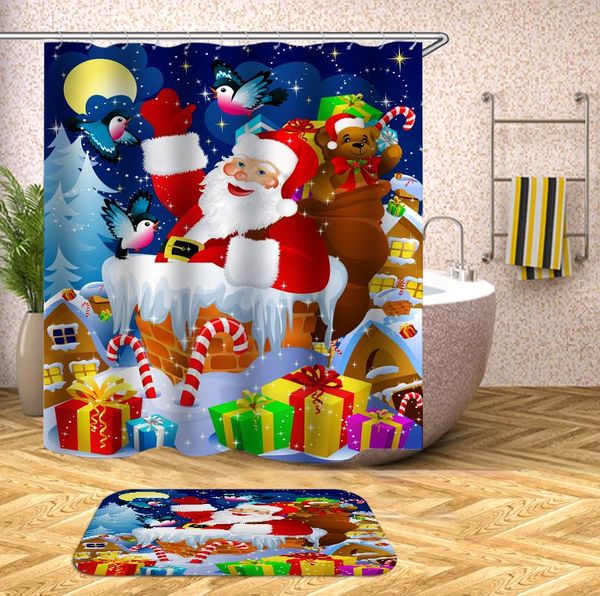 shower curtains merry christmas santa claus sled curtain floor mat set bath bathroom for bathtub bathing cover wide with hooks
shower curtains merry christmas santa claus sled curtain floor mat set bath bathroom for bathtub bathing cover wide with hooks
