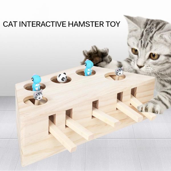 cat toys hunt toy chase mouse solid wooden interactive maze pet hit hamster with 3/5-holed hole catch bite catnip funny
cat toys hunt toy chase mouse solid wooden interactive maze pet hit hamster with 3/5-holed hole catch bite catnip funny