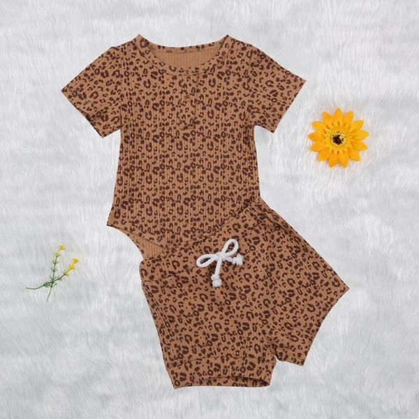 ribbed leopard born kid baby girl boy clothes set short sleeve bodysuit print romper shorts suit sweet cotton outfit clothing sets, White
ribbed leopard born kid baby girl boy clothes set short sleeve bodysuit print romper shorts suit sweet cotton outfit clothing sets, White