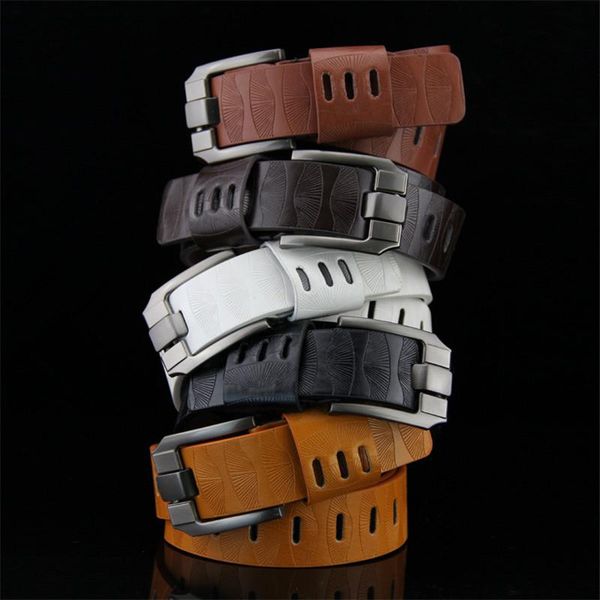 belts men's belt alloy wide pin buckle imitation leather versatile punk series women's casual, Black;brown
belts men's belt alloy wide pin buckle imitation leather versatile punk series women's casual, Black;brown