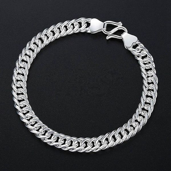 charm bracelets 1pc 6mmx20cm fashion punk rock silver color bracelet for men male exquisite jewelry gift, Golden;silver
charm bracelets 1pc 6mmx20cm fashion punk rock silver color bracelet for men male exquisite jewelry gift, Golden;silver