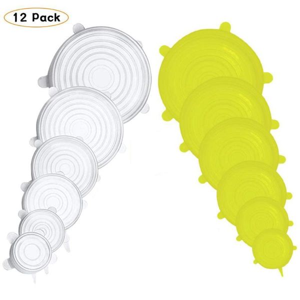 kitchen storage & organization 12pcs/set reusable silicone wrap keeping fresh sealed tools stretchy lids with 6 different sizes
kitchen storage & organization 12pcs/set reusable silicone wrap keeping fresh sealed tools stretchy lids with 6 different sizes