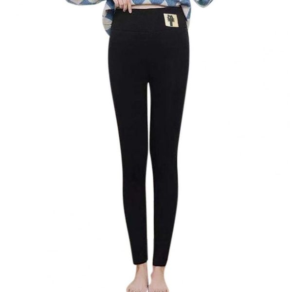 women's leggings fashion women thicken plush autumn winter stretchy windproof elastic waist thermal pants for daily wear drop, Black
women's leggings fashion women thicken plush autumn winter stretchy windproof elastic waist thermal pants for daily wear drop, Black