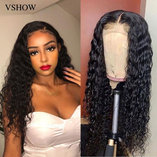 lace wigs vshow hair curly deep wave human brazilian 4x4 closure 13x4 frontal 180 density for women, Black;brown
lace wigs vshow hair curly deep wave human brazilian 4x4 closure 13x4 frontal 180 density for women, Black;brown