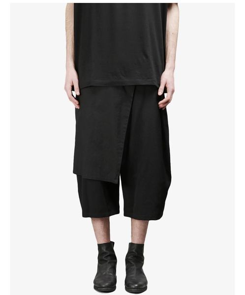japanese retro double-layer irregular cropped trousers men's summer casual simple wide-leg pants, Black
japanese retro double-layer irregular cropped trousers men's summer casual simple wide-leg pants, Black