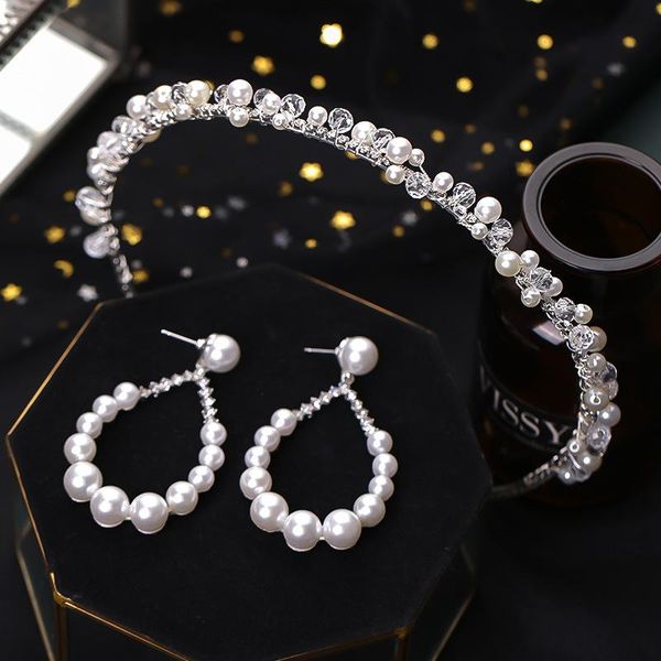hair clips & barrettes headdress white pearl band earring set simple trend fashion bride wedding jewelry accessories for women headband, Golden;silver
hair clips & barrettes headdress white pearl band earring set simple trend fashion bride wedding jewelry accessories for women headband, Golden;silver