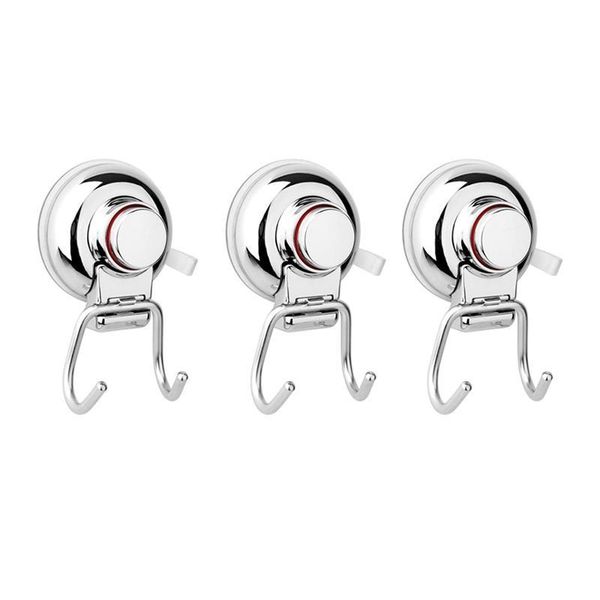 hooks & rails 3pcs seamless super strong double no-drilling suction cup robe hook vaccum system stainless steel for bathroom kitch
hooks & rails 3pcs seamless super strong double no-drilling suction cup robe hook vaccum system stainless steel for bathroom kitch