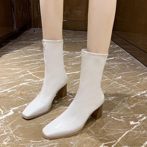 boots and calf short women 2021 autumn winter thick-heeled patent leather square toe casual fashion high-heeled, Black
boots and calf short women 2021 autumn winter thick-heeled patent leather square toe casual fashion high-heeled, Black