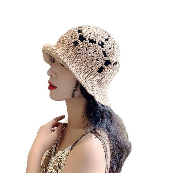 wide brim hats autumn women's handmade knitted bucket hat fisherman female girls hollow-out design ins cotton crochet panama cap gorras, Blue;gray
wide brim hats autumn women's handmade knitted bucket hat fisherman female girls hollow-out design ins cotton crochet panama cap gorras, Blue;gray