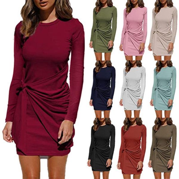 casual dresses long sleeve dress for women autumn bow knot sheath cocktail party o-neck solid color club wear office lady basic pencil gowns, Black;gray
casual dresses long sleeve dress for women autumn bow knot sheath cocktail party o-neck solid color club wear office lady basic pencil gowns, Black;gray