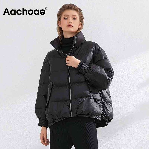 aachoae solid casual down jacket women thick warm batwing long sleeve loose winter coat side split ultra light duck down coats 210413, Black
aachoae solid casual down jacket women thick warm batwing long sleeve loose winter coat side split ultra light duck down coats 210413, Black