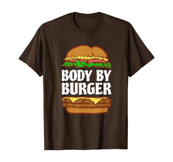 Funny Body By Burger Hamburger Gym T Shirt, Mainly pictures