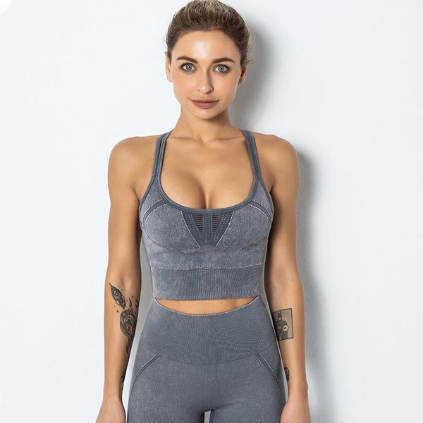 seamless knitting women sports bra beauty back shockproof gathered yoga vest breathable nylon fabric running fitness outfit
seamless knitting women sports bra beauty back shockproof gathered yoga vest breathable nylon fabric running fitness outfit