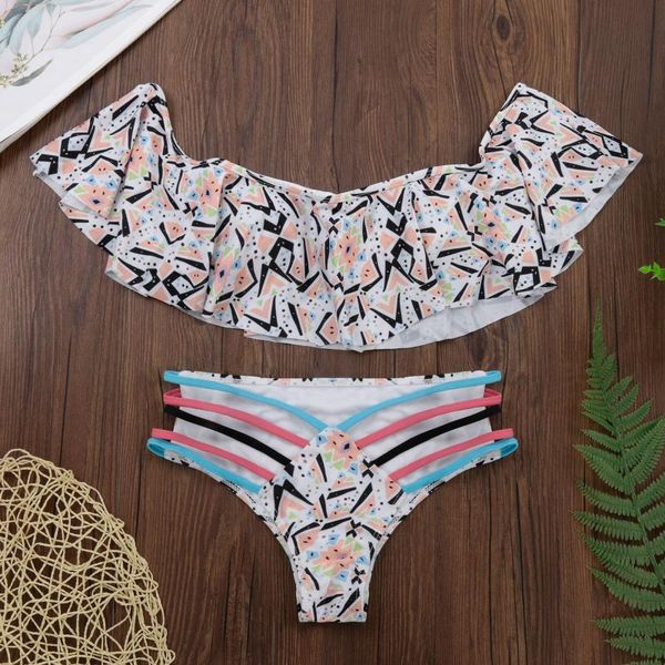 women's swimwear print bikinis swimsuit women ruffle low waist bathing suit biquini brazilian bikini 2021 beachwear maillot de bain #t2, White;black
women's swimwear print bikinis swimsuit women ruffle low waist bathing suit biquini brazilian bikini 2021 beachwear maillot de bain #t2, White;black