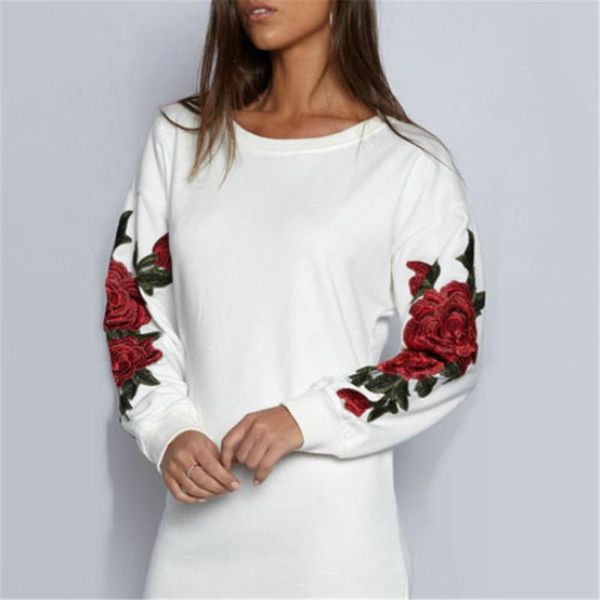 women's hoodies & sweatshirts winter roses embroidery long sleeve loose women sweatshirt girl elegant casual, Black
women's hoodies & sweatshirts winter roses embroidery long sleeve loose women sweatshirt girl elegant casual, Black