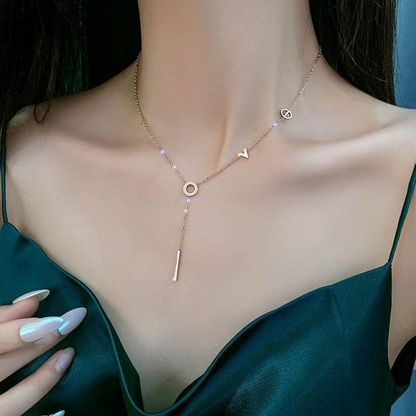 pendant necklaces fashion romantic love letter stainless steel necklace korean titanium sweater chain for women 2021, Silver
pendant necklaces fashion romantic love letter stainless steel necklace korean titanium sweater chain for women 2021, Silver